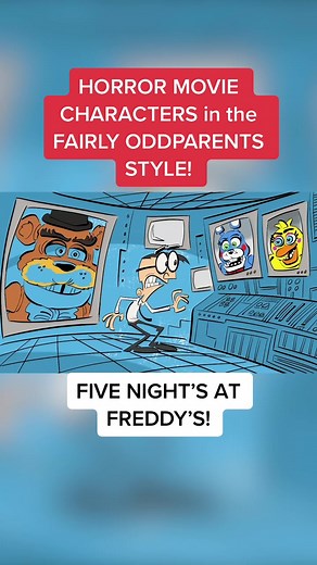 “HORROR MOVIE CHARACTERS in the Fairly Oddparents Style!” #horror #halloween #fivenightsatfreddy #butchhartman #fairlyoddparents #fyp