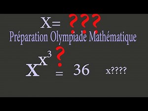 La Préparation des Olympiades Mathématiques: Une Équation très intéressante: TROUVEZ X???????