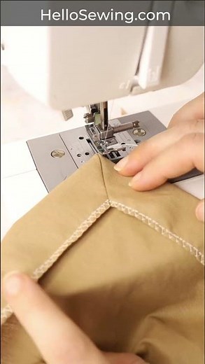 Sewing tip 131 - Sew Mitered Corners the Easy Way #shorts
