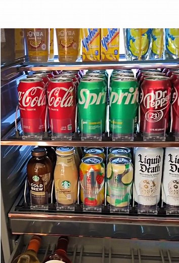 Refreshing ASMR Drink Fridge Restock Experience