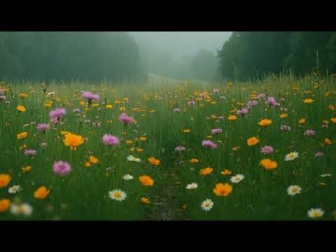 Rain Over Wildflowers – 10 Minutes of Gentle Rain and Spring Calm