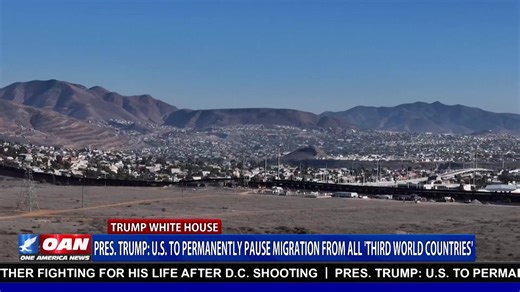 President Trump Calls for a “Permanent Pause” on Migration President Trump announced on social media that he plans to halt migration from countries worldwide to allow the U.S. system to recover and to remove individuals who pose security risks or abuse federal benefits. He says the goal is to reverse the impact of Biden-era border policies and restore order through “reverse migration.” Click here for more: https://live.oann.com/home.ktv?utm_source=socials&utm_medium=social media&utm_campaign=FB 