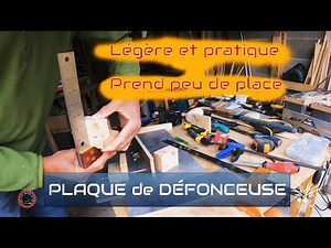 plaque défonceuse mobile ou sous-table / Facile à faire, légère et peu encombrante