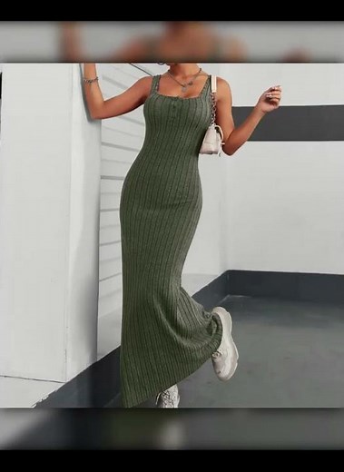 Ribbed Maxi Tank Dress