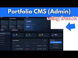 Build a Portfolio CMS with Admin Panel using FREE AI (Step-by-Step)
