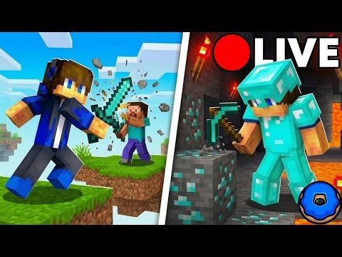 Bedrock Player Plays DountSMP for the 1st time On Stream (BIG NOOB LOL!!!!) XD