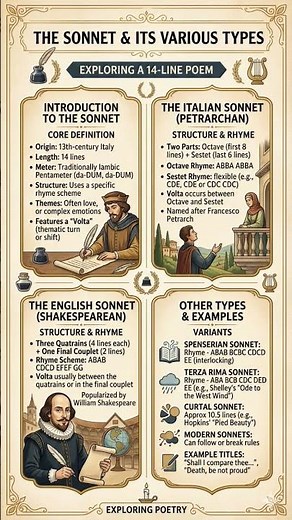 Sonnet and its Various Types ‪@slstenglish‬