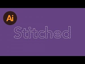 Learn How To Create a Stitched Text Effect in Adobe Illustrator | Dansky