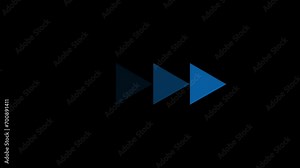 4k arrow animation. New digital arrow loading animation on black background. Motion graphic design. arrow sign. swipe icon video animation. arrow moving bouncing.