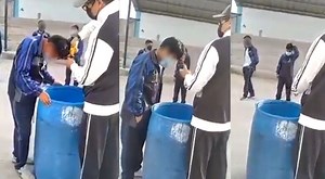 Todos hacían cola: Docente corta el pelo a los alumnos y las redes lo criticaron [VIDEO]