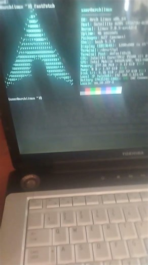 Running Arch Linux on 2007 TOSHIBA satellite a205