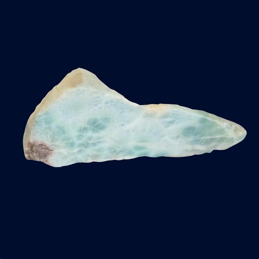 Larimar Ocean Pattern Stone | Dominican Republic | Natural Blue Pectolite Specimen - Etsy