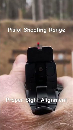Proper Sight Alignment makes it easy to hit the target
