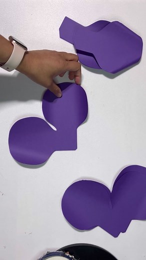 DIY Large Paper Rose Tutorial with Dark Purple Cardstock