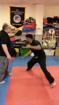 REFLEX FLOW CLASS- GURO MAX WORKING HIS TIMING AND TARGETING WITH A TRAINING KNIFE WIH SIFU/GURO BOB
