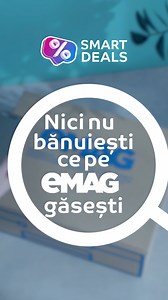 Nu-ți vine să crezi ce găsești pe eMAG? Acum ai și reduceri de Smart Deals la tot ce-ți trebuie pe lista săptămânală! 📄📦 | eMAG