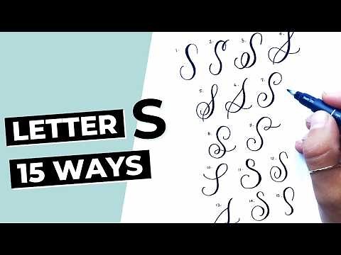 15 Ways To Write The Letter "S" in Brush Calligraphy
