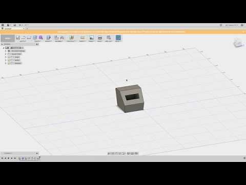 Tuto Fusion 360 01 - Créer une forme 3D et la modifier