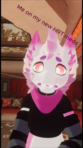 My New HRT meds be like #furry #vrchat #skit #transfem