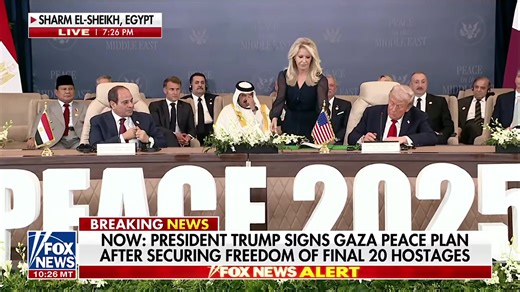 1.5K views · 120 reactions | President Trump and Middle Eastern leaders have officially SIGNED the Gaza Peace Deal, securing 47’s place in history books as the PEACE PRESIDENT ️‼️ Congratulations, President Trump ‼️ | God Bless America | Facebook