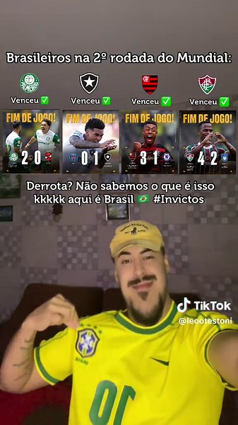 Brasil Invicto na Copa do Mundo: Segunda Rodada