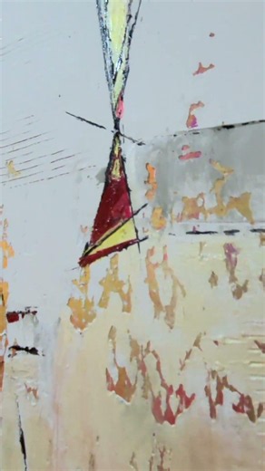 Mixed Media, abstraktes Acryl Gemälde „New York LOFT II” Unikat (308)