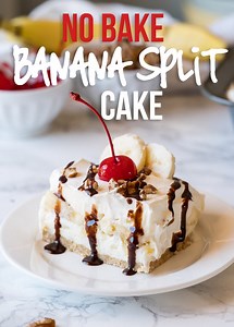 Super Easy Banana Split Cake