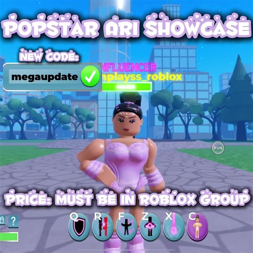 Ariana Grande Popstar Showcase in Roblox