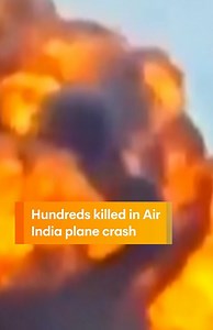 208K views · 1.8K reactions | An Air India plane bound for England has crashed moments after taking off from Ahmedabad in western India. Air India Flight 171 was carrying 242 passengers and crew, including 11 children, en route to London Gatwick when it crashed into a doctor’s hostel in a civilian area just after 1.30pm local time. #airindia #planecrash #plane #india #aeroplane #flight #sunriseon7 WATCH SUNRISE FOR MORE | @7plus ☀️ | Sunrise | Facebook