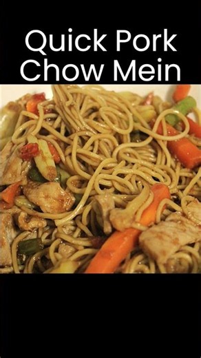10 Minute Pork Chow Mein