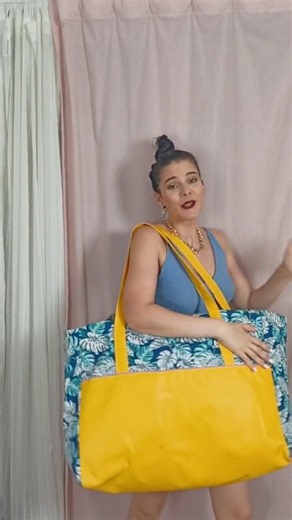 Beginner Sewing Tutorial - Easy XXL Beach Bag #sewing #easysewing #beginnersewing #diy #sew