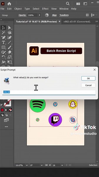 Multiple Object Resize in Illustrator | Follow for more! #foryou #Tiktok #foryoupage #viral #Trending #adobeillustrator #illustratortips #illustratortutorial #graphicdesign #illustratordesign #adobetips #vectorart #fyp #vectordesign #learnillustrator #digitalart #designtips #vectorillustration #illustratorshorts #illustratorforbeginners