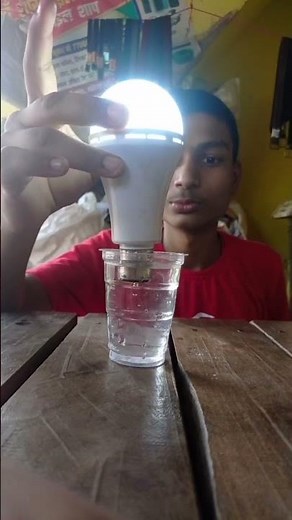 🔎🔭Simple Science Experiments | Glowing Bulb From Salt Water #shorts #viral #trending #experiment