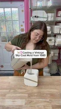 Am I crazy, or did my cat just say “hello”? 😲🥹😂 #ceramics #cats #slipcast