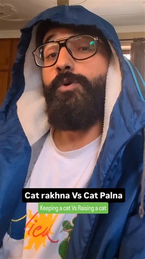 Aditya Saran | Cats and Me 🐾👨 on Instagram: "Ab logo ko mere bacha bolne se bhi dikkat hai. Bolte hai bache to human wale hote hai, billiyon wale nahi. . . . . . . . . . #catsofinstagram #catstagram #kitten #cats #kittenofinstagram"