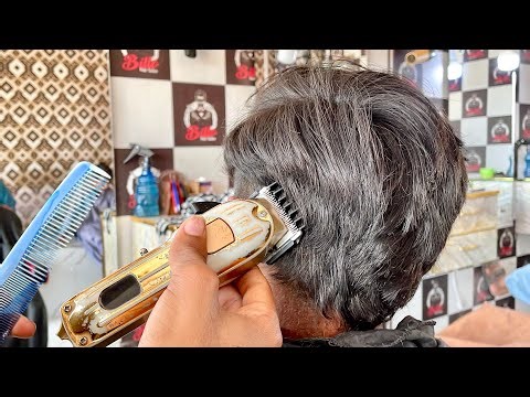 ASMR 🇵🇷✂️🌶👋CHEST /HEAR CUTTING SHAVING // WITH SOAPY CREAM THEROPY TO HEAVY IRON PIECE [ASMR✂️BILLu]