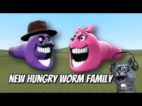 New Hungry Worms Family VS Brainrot Itali - Garry's Mod Indonesia