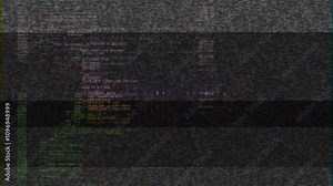 Computer Code Programming Hacking Digital Glitch Overlay Effect Background. warning message hacked alert. Error signal Virus code software hack. Malware Malicious software virus Security. Cyber System