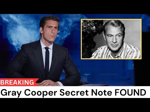 Gary Cooper Secret Note Finally Reveals The Truth He Hid For Decades