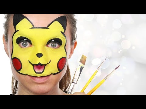 PIKACHU! - Pokemon GO Face Painting Tutorial | Makeup for kids
