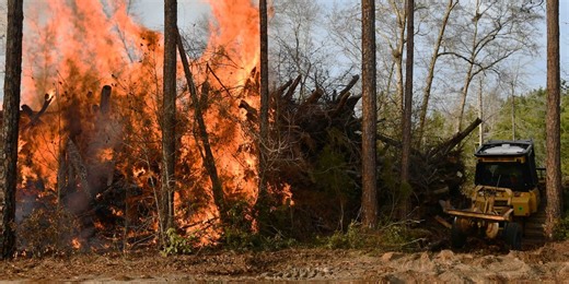 Colleton County crews save mobile homes from threat caused by debris fire