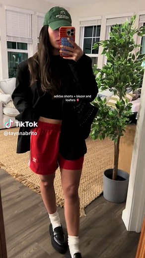 I think these adidas shorts are my favorite piece to style right now 🫀 #adidasshorts #sportychic #adidas