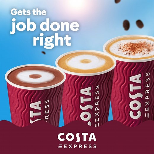 A coffee to go, wherever you go... with Costa Express ☕🚗 | Costa Coffee