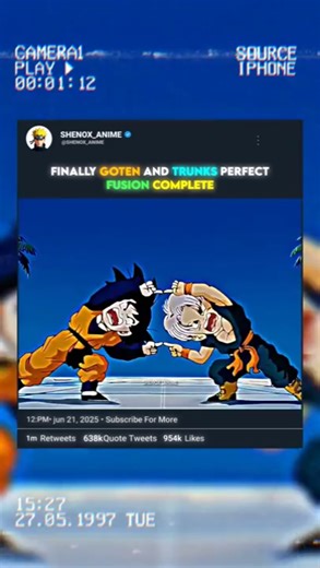 finally goten and trunks perfect fusion complete 🤯☠️