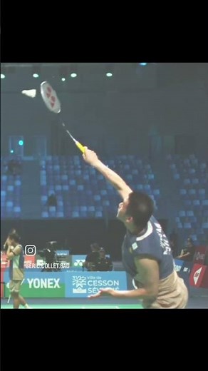 The overhead shot — the smash. 🏸One of the most desired and spectacular shots in badminton.