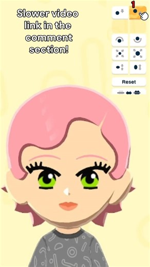 Anime Mii Eyes! 🍅 #tomodachilife #tomodachilifelivingthedream #cutemii #miitutorial #mii