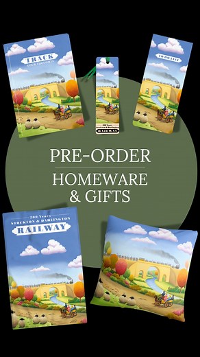 🧡 PRE-ORDER AVAILABLE NOW | Stockton & Darlington Railway 200 Created to celebrate 200 years since the birth of the passenger railway, this artwork captures the moment the world changed forever with the first passenger journey on the Stockton & Darlington Railway in 1825. Commissioned as part of the anniversary celebrations, Lucy Pittaway brings the story to life in her signature style. The historic Skerne Bridge, crowds gathering to witness history being made, and the famous steam engine, Loco