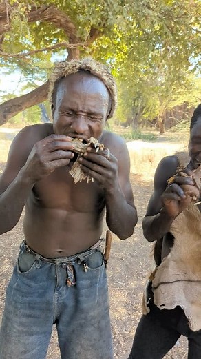 1.8K views · 15 reactions | An ancient man enjoying monkey meat stew with a unique taste #wildanimals #HadzabeCulture #bushllife | Immanuel de Martinez | Facebook