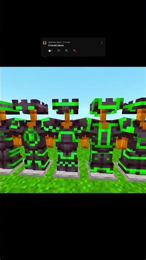 all armour trim with emerald part 4 #minecraft #gaming