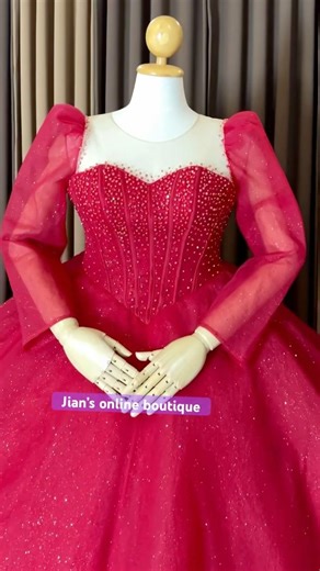 Red plus size ballgown #ballgown #gown #gownglamour